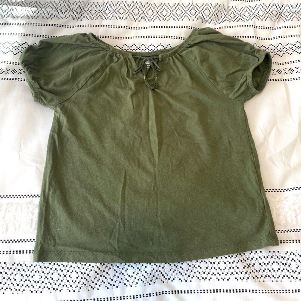 OLD NAVY GIRLS GREEN TOP